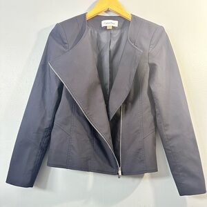 Calvin Klein Black Blazer Asymmetrical Design